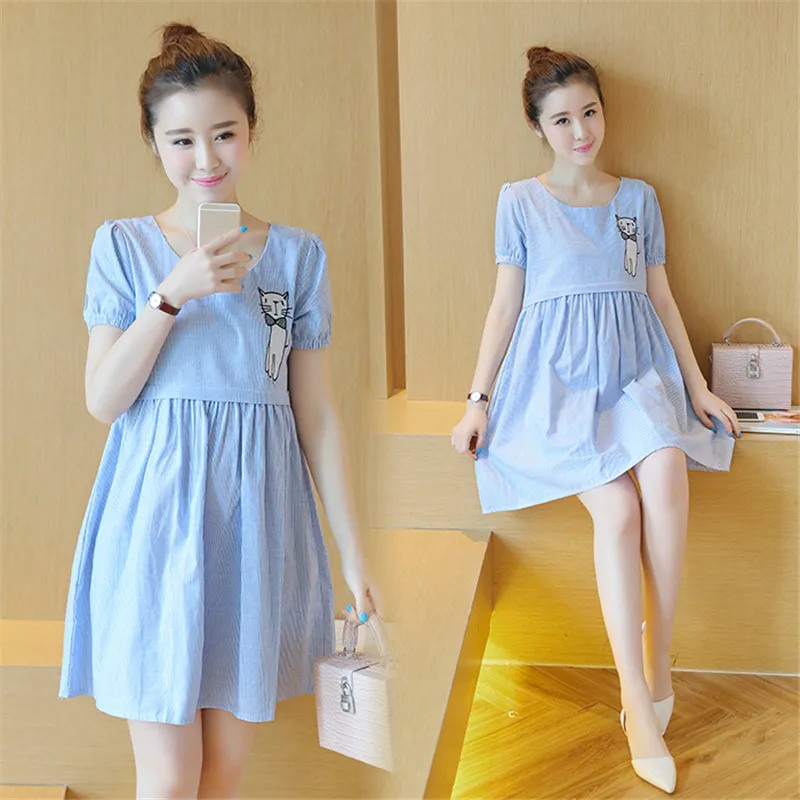 Новое платье для кормящих мам женская одежда беременных коллекция 2016 года летняя