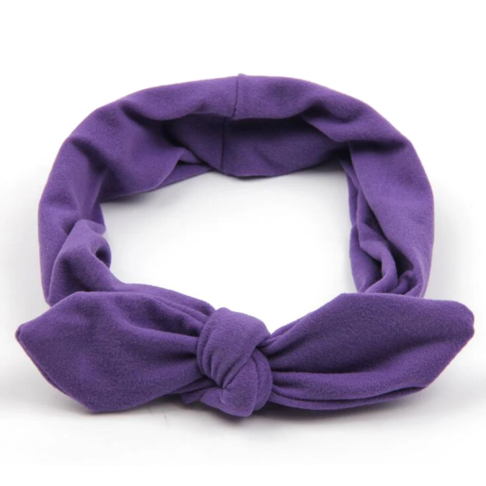 

Women's Yoga Sports Rabbit Ears Knotted Headbands Cute Elastic Hair Bands Turban Casual Soft Ladies Pure Colors Hair Accessories