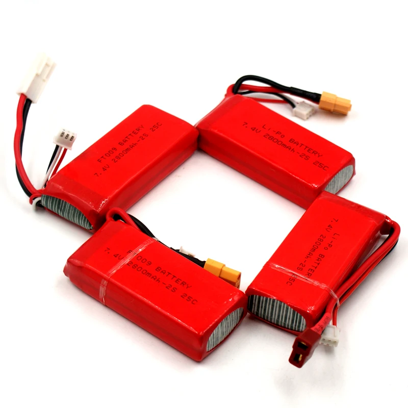7 4 В 2800 мАч 25C 2 S RC LiPo батарея для FT009 жестокие самолет Quadrotor вертолет беспилотный