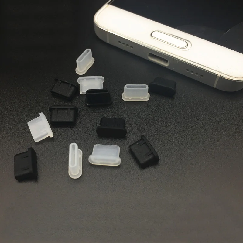 10 шт. Тип USB-круглый кабель для зарядки Порты и разъёмы Пылезащитная заглушка USB C