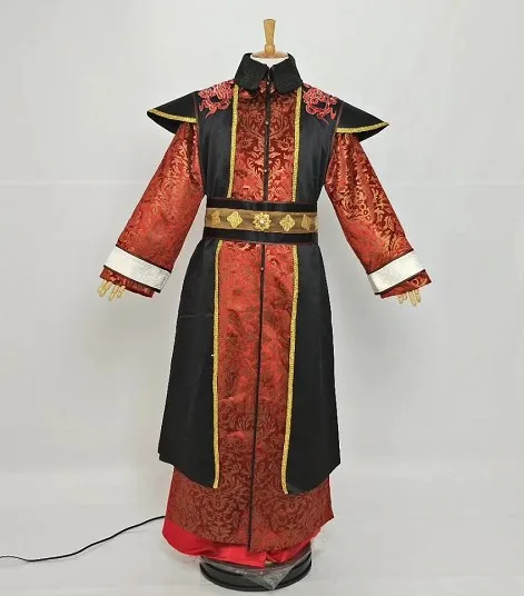 New TV Play General Lan Ling Traditional Hanfu Costume in North &amp South Kingdoms Black Red | Тематическая одежда и