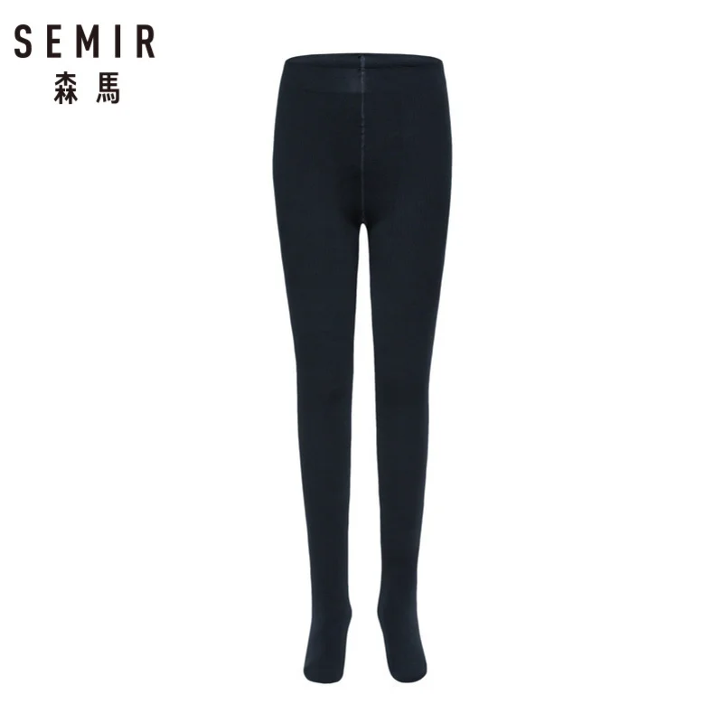 SEMIR/женские матовые непрозрачные трикотажные колготки 120 Denier 120D черного цвета с