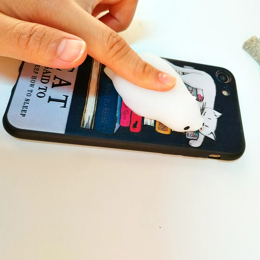 LANCASE For iPhone 6s Case 3D Cartoon Squeeze Stretchy Funny Cute iphone Cover Coque Lovely Toy 6 |