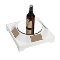 mirror top solar powered display stand turntable frame shows the turntable jewelry jade phone watch glasses accessories