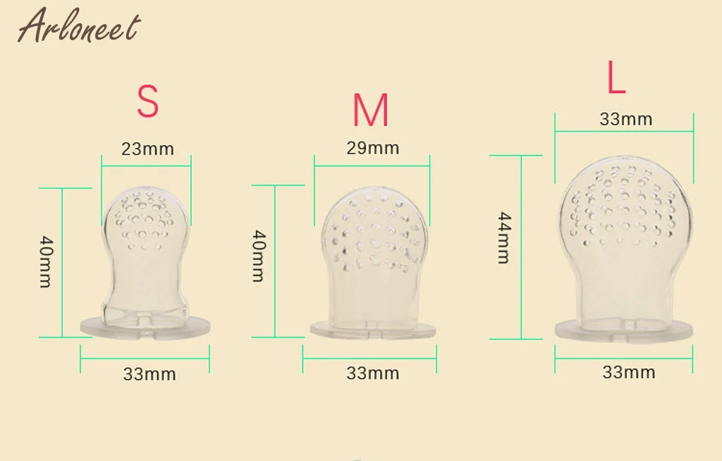 

New Baby Pacifier Safety Silicone Toddlers Teether Vegetable Fruit Teething Toy Ring Chewable Soother Eat Fruit food supplement