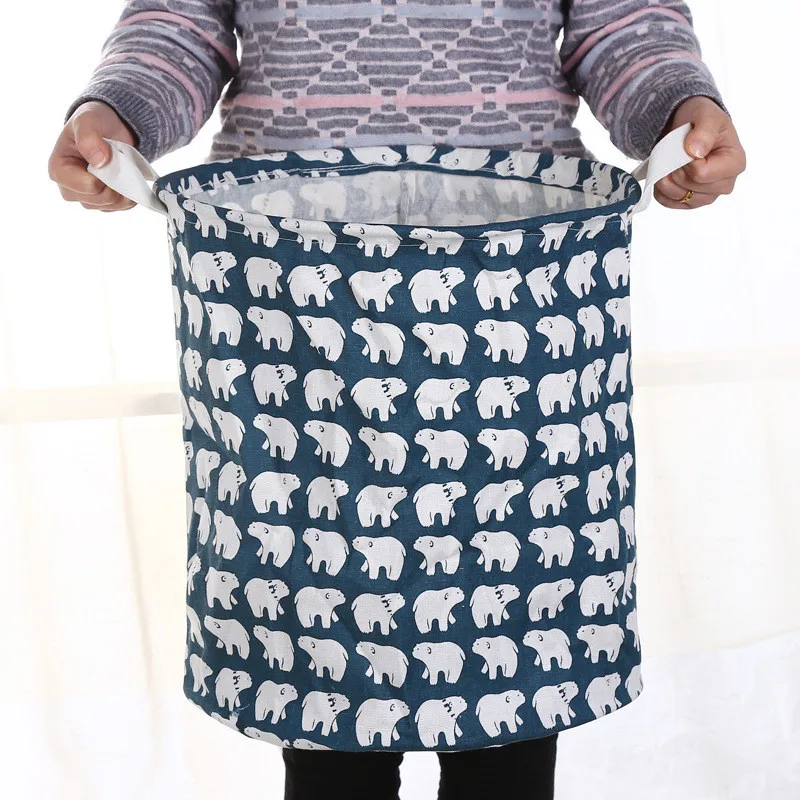 2017 новые хлопковые льняные корзины для грязного белья хранения | Дом и сад