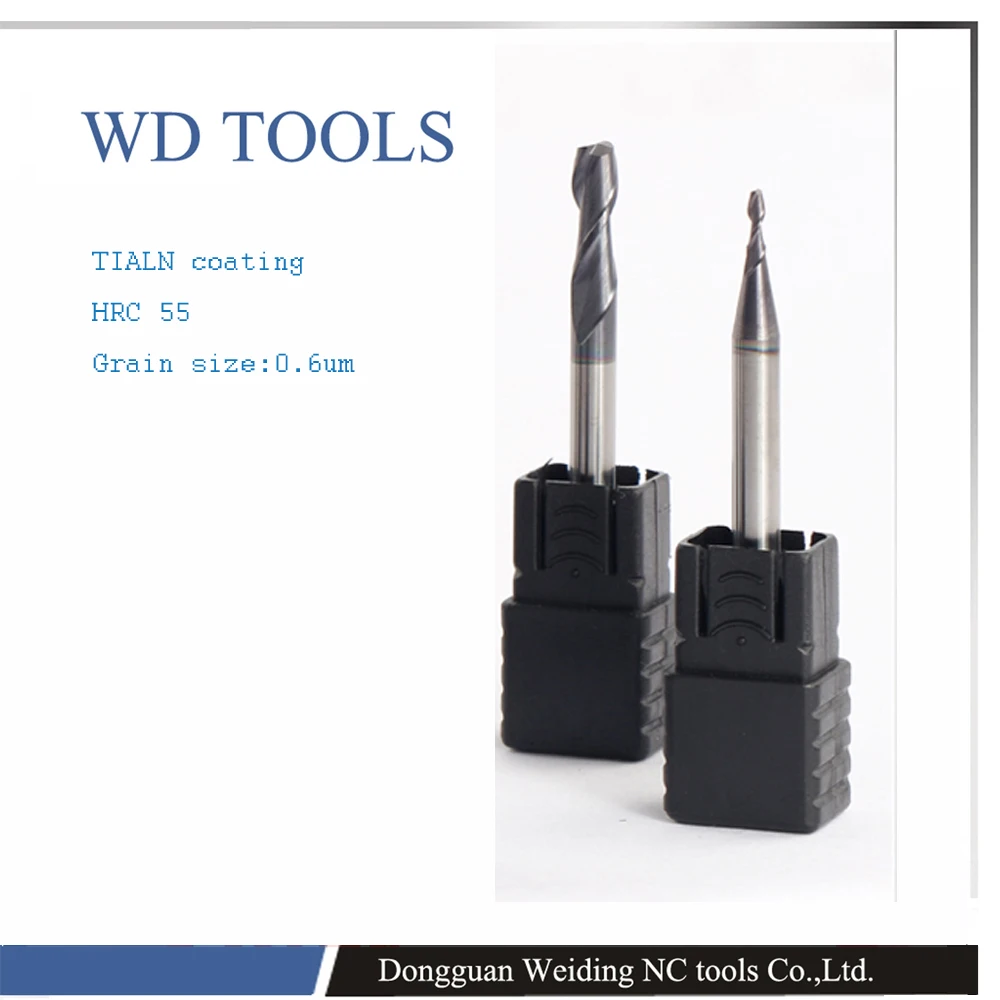 

10.0X75LX10D 2F 0.2mm Micro Grain Tungsten Carbide Square End Mill 2 flutes HRC55 CNC Milling Cutters Router Bits
