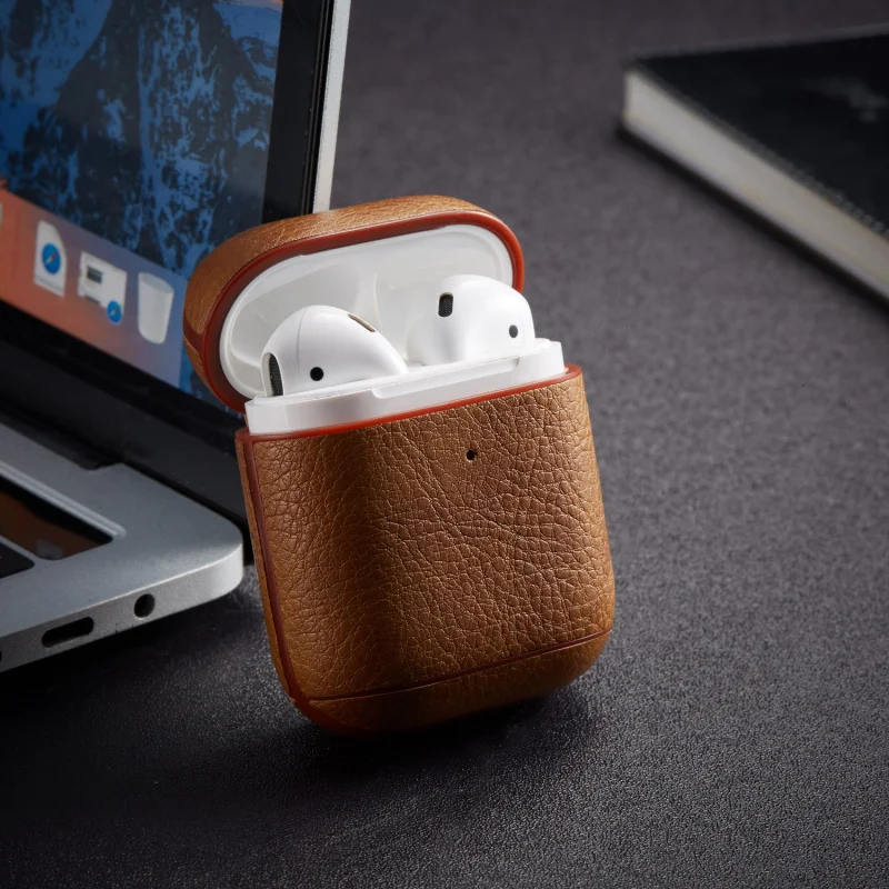 Роскошный чехол для наушников для Apple Airpods, чехол из искусственной кожи, беспроводной Bluetooth чехол для наушников, аксессуары для Airpods с брелком