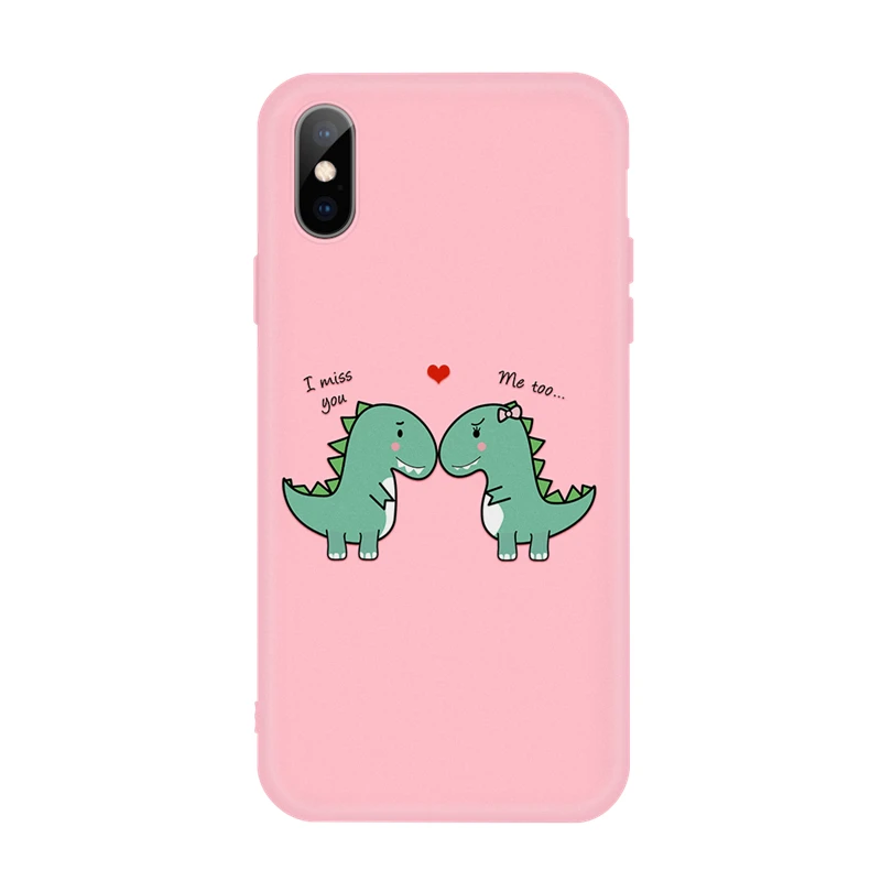 11 Милый чехол кактус Жираф для iPhone 6, 6S Plus, 5, 5S, SE, 8 Plus, X, 10, 7, 7 Plus, XS Max, милый мягкий силиконовый чехол для влюбленных авокадо - Цвет: 11