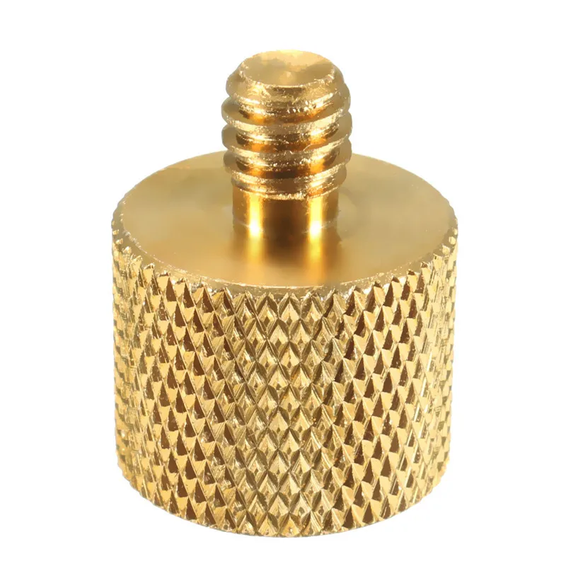 Золотой Новый переходник для штатива 1/4 дюйма с гнездовой на 3/8 винтовой резьбой