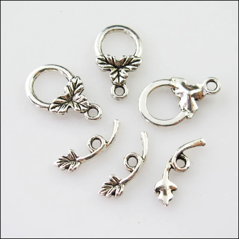 Новинка 30 комплектов тибетский серебряный лист Гладкий Круглый круглый браслет