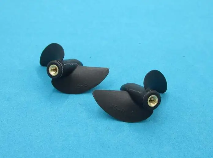 Free Shipping 6PCS 2-Blades RC Boat Propellers With M4 Thread 35/39/42/45mm Right/Left Propeller | Игрушки и хобби