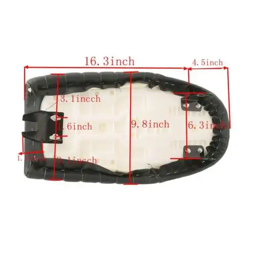 Универсальное плоское сиденье Brat Cafe Racer винтажное седло для Honda CL CB CB400/750 CG 125 Yamaha SR