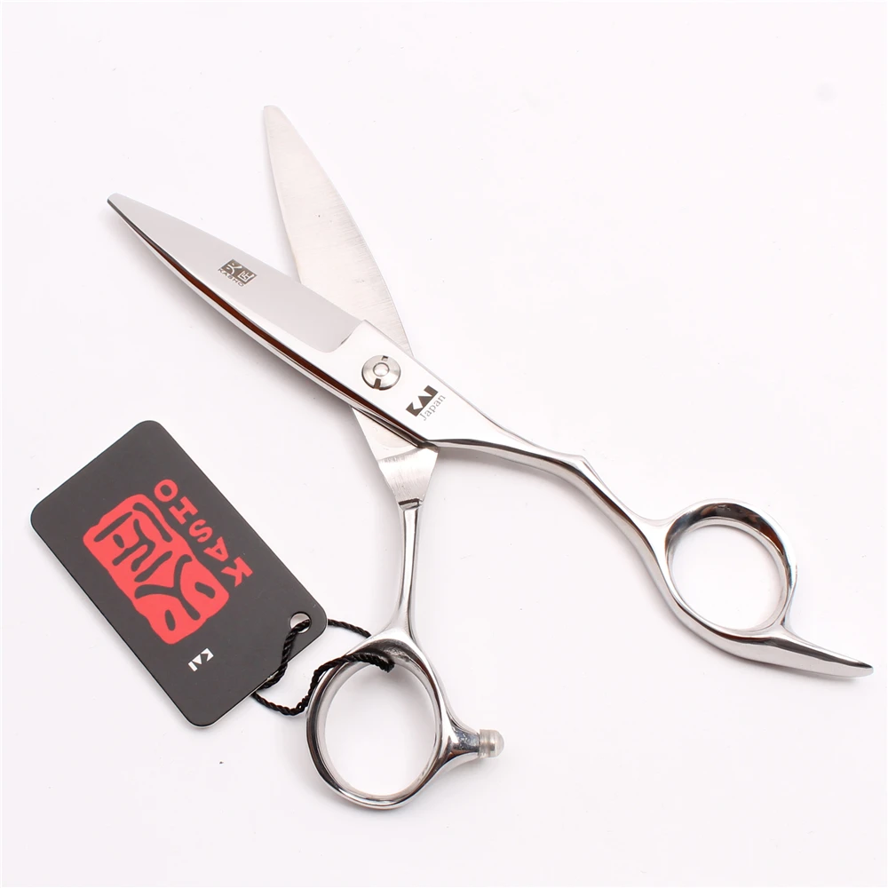 50Pcs 6in. 16cm Kasho Barber Hairdressing Scissors Cutting Thinning Shears Human hair Set of Tools Razor Blade | Красота и здоровье
