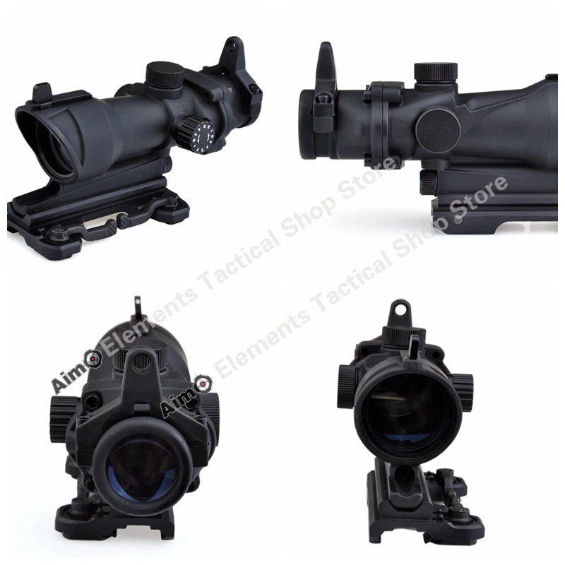 Aim-O ACOG 4x32 винтовка Зрительная труба красно-Зеленая Сетка с креплением Riflescope охотничий аксессуар ACOG 4x32 AO5319