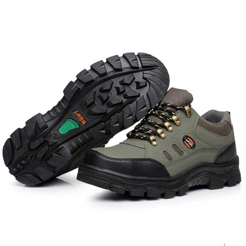 Men Shoes Steel Toe Work Safety Boot Breathable Anti-slip Puncture Proof Military Boots Mesh Sneakers | Обувь