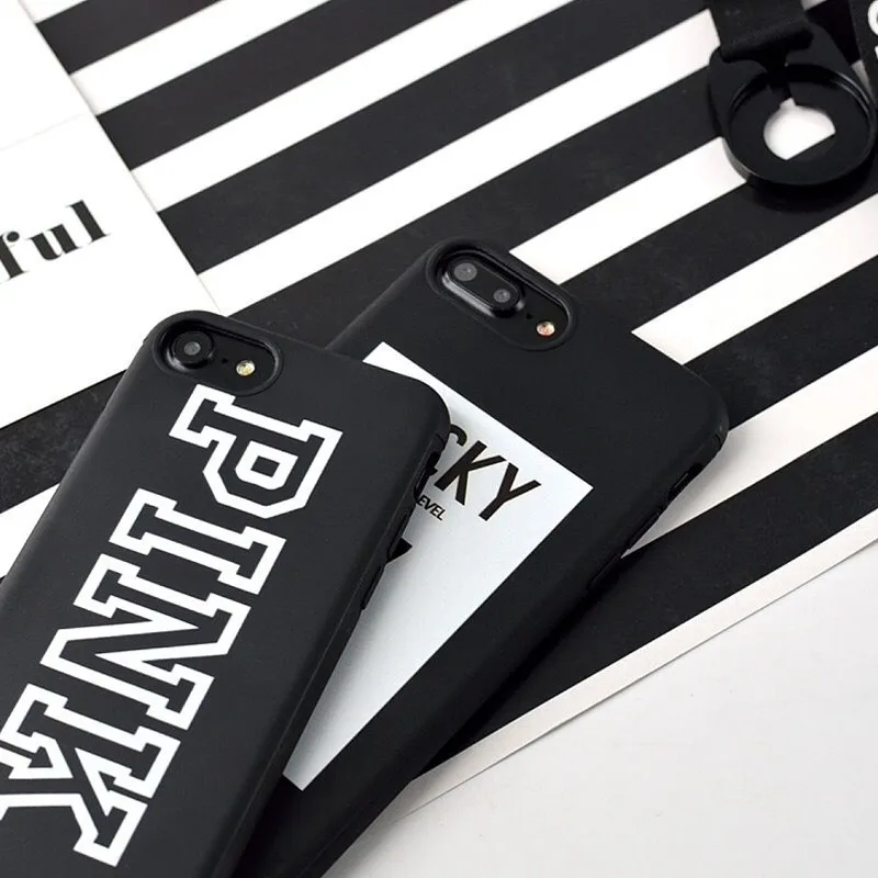 Милый розовый чехол с надписью Lucky Number 7 для iPhone 8 6 6s Plus Ультратонкий Мягкий из ТПУ