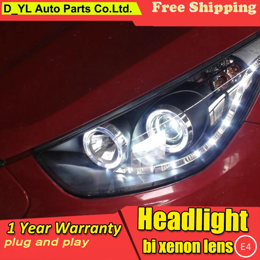 Автомобильная фара DY_L для Hyundai IX35 2010 2012 светодиодный ные фары DRL H7/D2H HID Ксеноновые