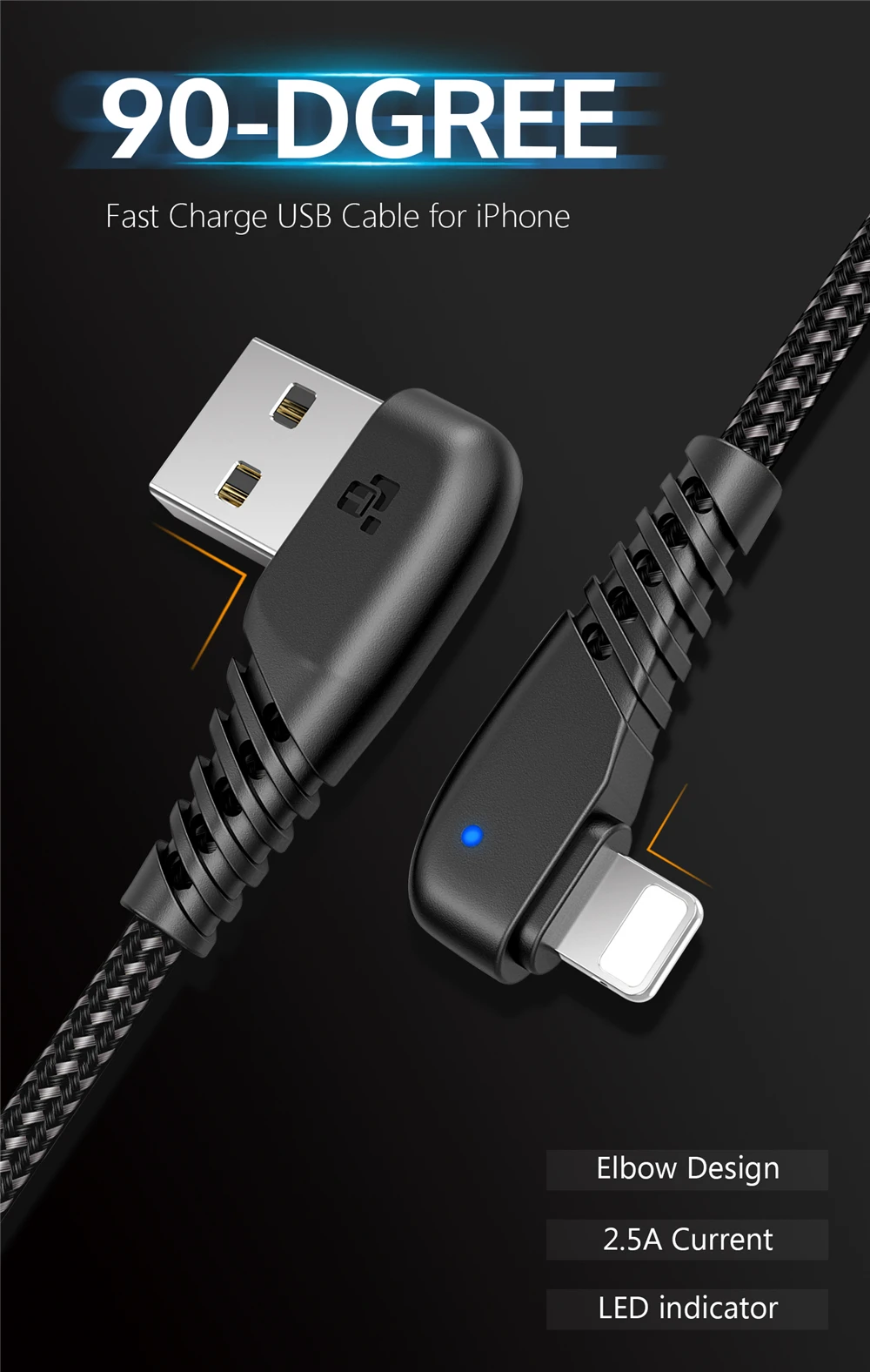 USB кабель TIEGEM для iPhone X, 8, 7, 6, 5, 6s Plus, кабель для быстрой зарядки, 8-контактный кабель для зарядки мобильных телефонов, usb-кабель для передачи данных