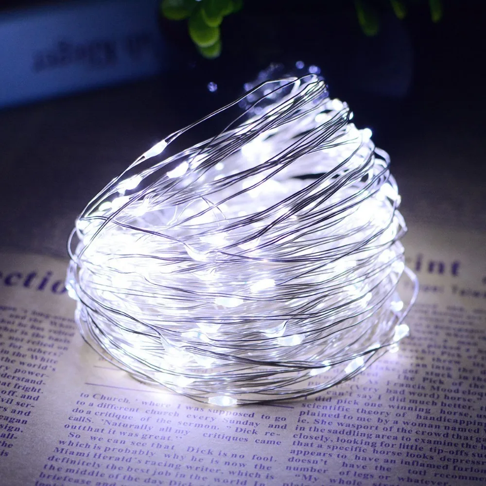 DCOO 100/150 LED Солнечная Звездная гирлянда, медная проволока, освещение в помещении, наружное освещение для сада, свадьбы, Рождества, сделай сам, Декор