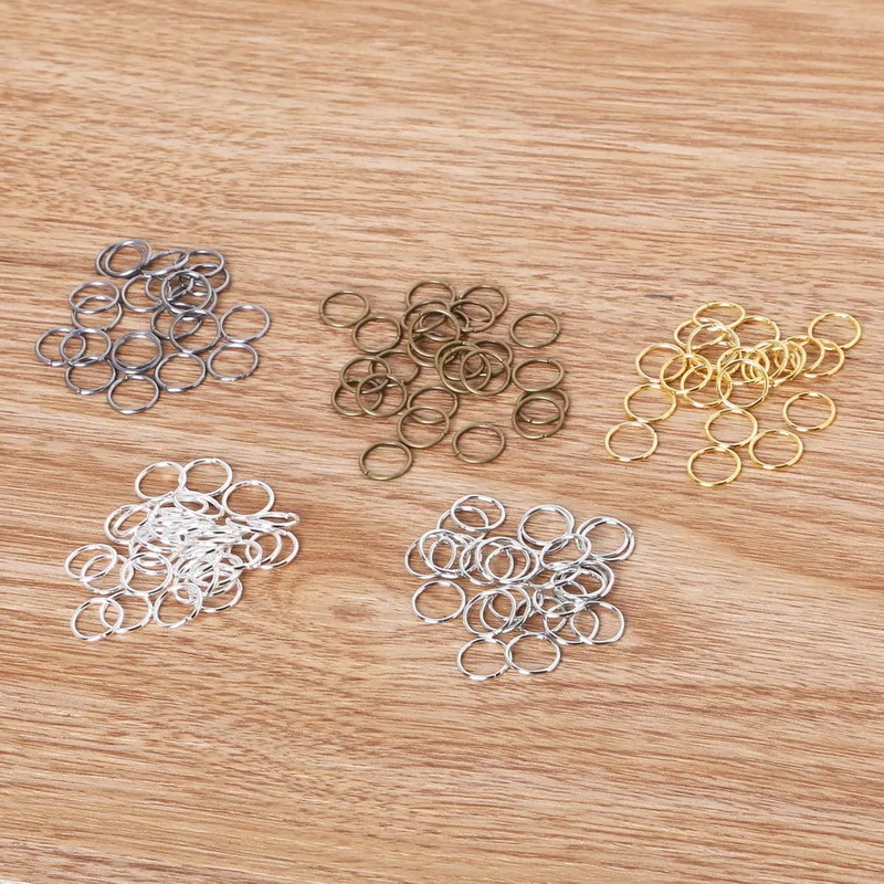 

High Quality 0.9*10mm 200pcs/lot Alloy Single Loops Open Jump Rings&Split Rings jewelry findings DIY FQA020-07