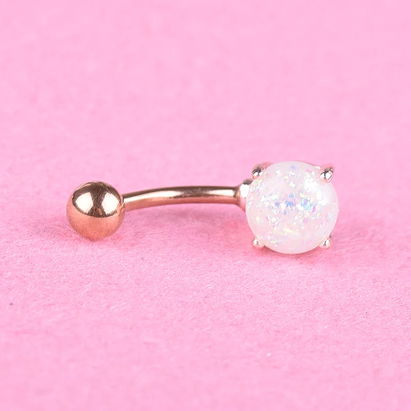 Женские кольца для пирсинга из нержавеющей стали с мраморным камнем CX17| |