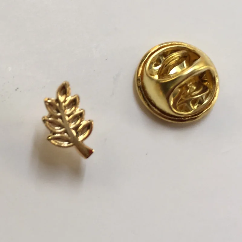 2pcs 10mm Masons Small Mini Cute badge Akasha leaf brooches and pins Acacia Sprig Masonic Freemason Lapel Pin Badge Craft