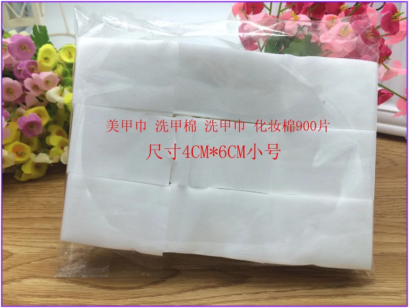 900 шт./заказ Хлопчатобумажные салфетки для очистки/снятия лака с ногтей.|nail cleaning
