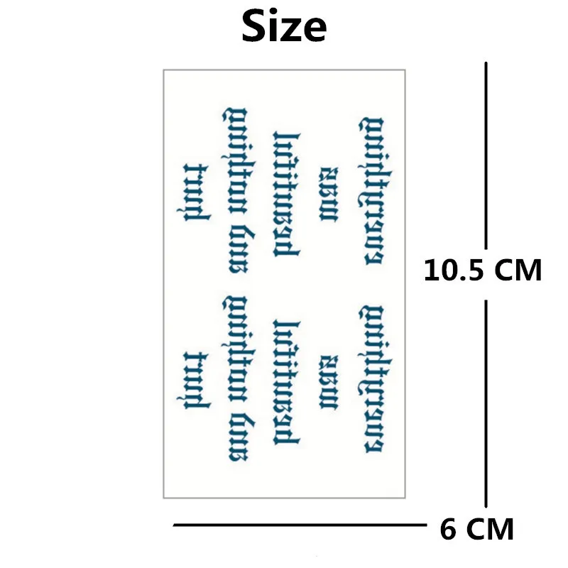 SHNAPIGN 25 стилей мини Временные татуировки боди-арт рок пуэротич дизайн наклейка