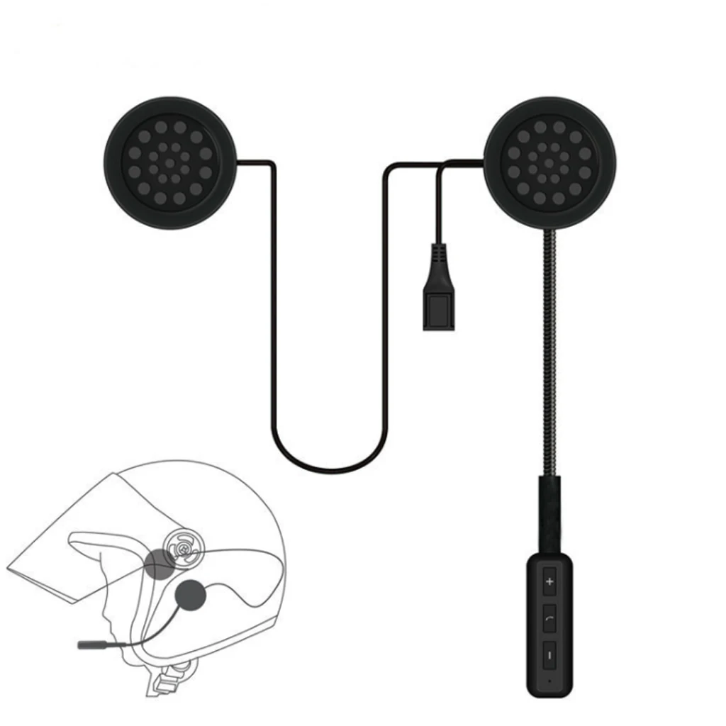 Bluetooth домофон для шлема анти-помех гарнитура для мотоциклетного шлема езда гарнитура MP3 MP4 смартфон