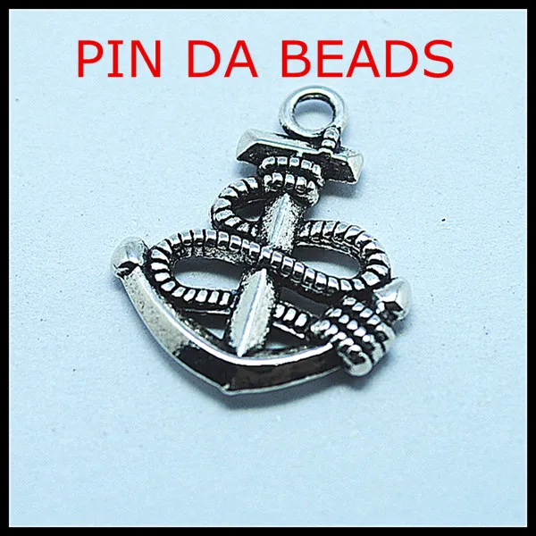 15pcs New sea port metal pendants anchor fashion diy jewelry beads components accessories 19x24mm | Украшения и аксессуары