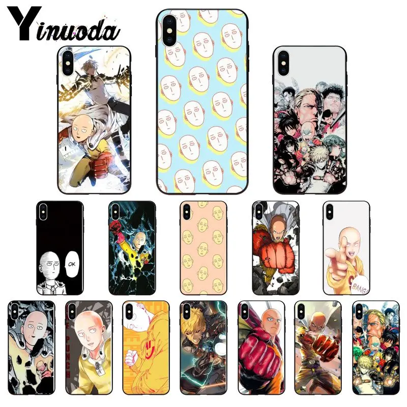 11pro MAX Bleach One Punch Man DIY Окрашенные аксессуары для телефонов чехол iPhone 8 7 6 6S Plus X XS 5 5S SE