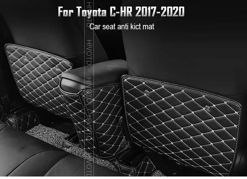 Hivotd для Toyota C-HR CHR накладки для салона ремонт подлокотника коробка заднего сиденья защита от грязи коврик аксессуары