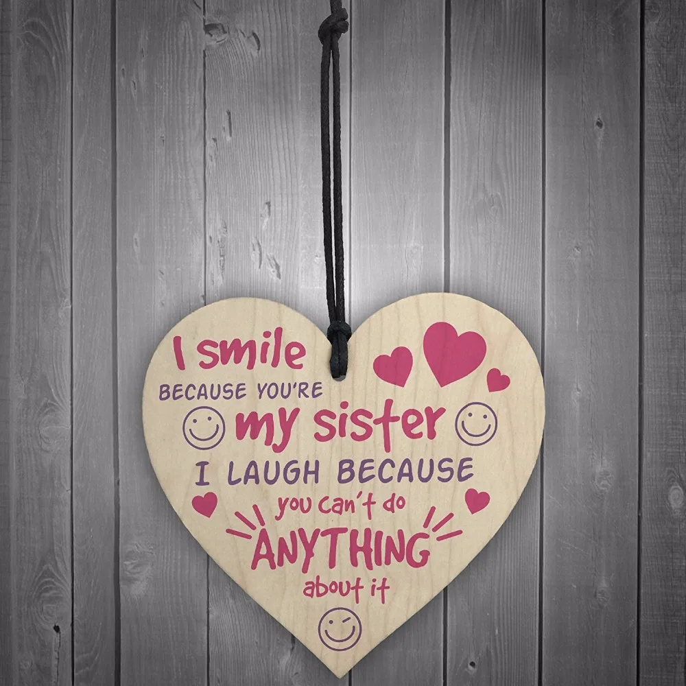 Meijiafei My Sister Big Little Sis потертый шик знак деревянная настенная подвесная табличка с