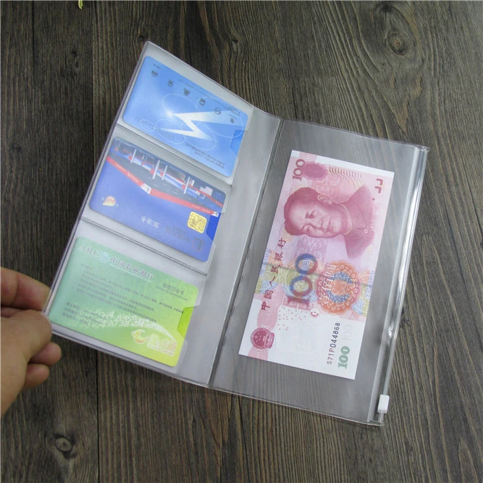 Карманное наполнение на молнии 1 шт. сумка для путешествий дневника из ПВХ