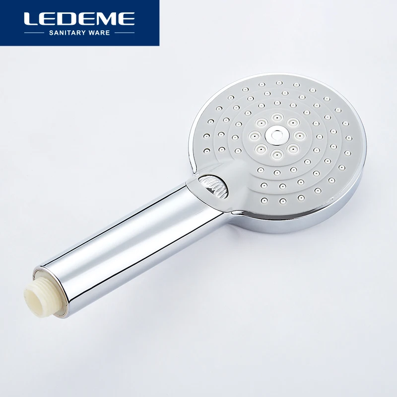 ledeme modern style bathroom shower faucet set rainfall head mixer taps hand shower waterfall rain bathroom faucets tap l2410 free global shipping