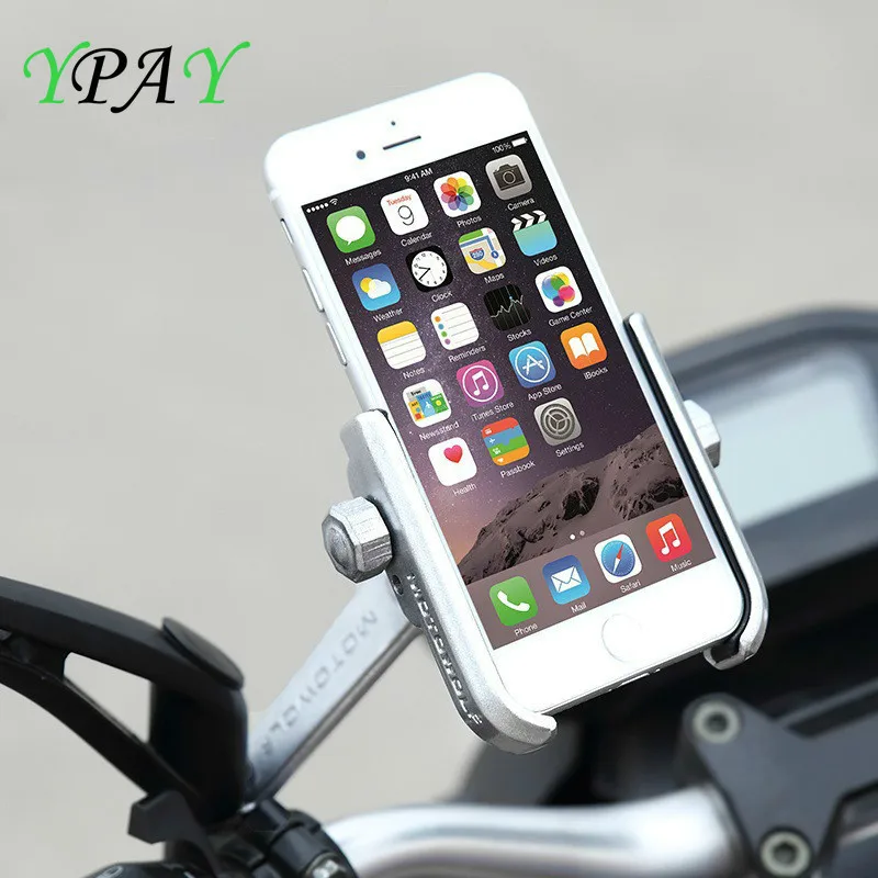 aluminum alloy bicycle motorcycle phone holder stand adjustable cycling bike motorcycle handlebar mirror phone support mount free global shipping