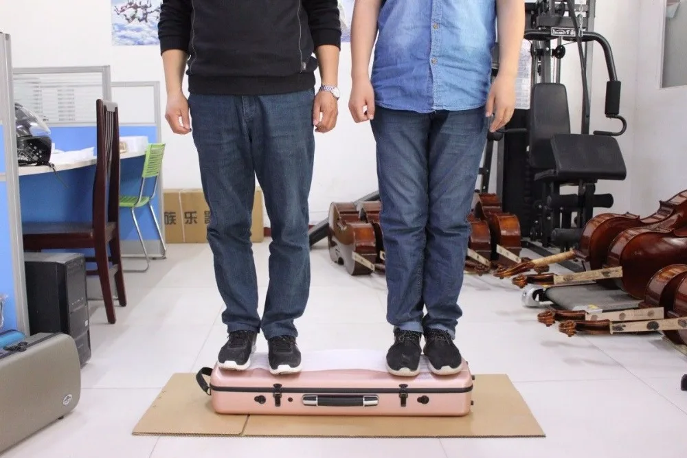 4/4 чехол для скрипки из углеродного волокна золотой два кода замок вес подшипник