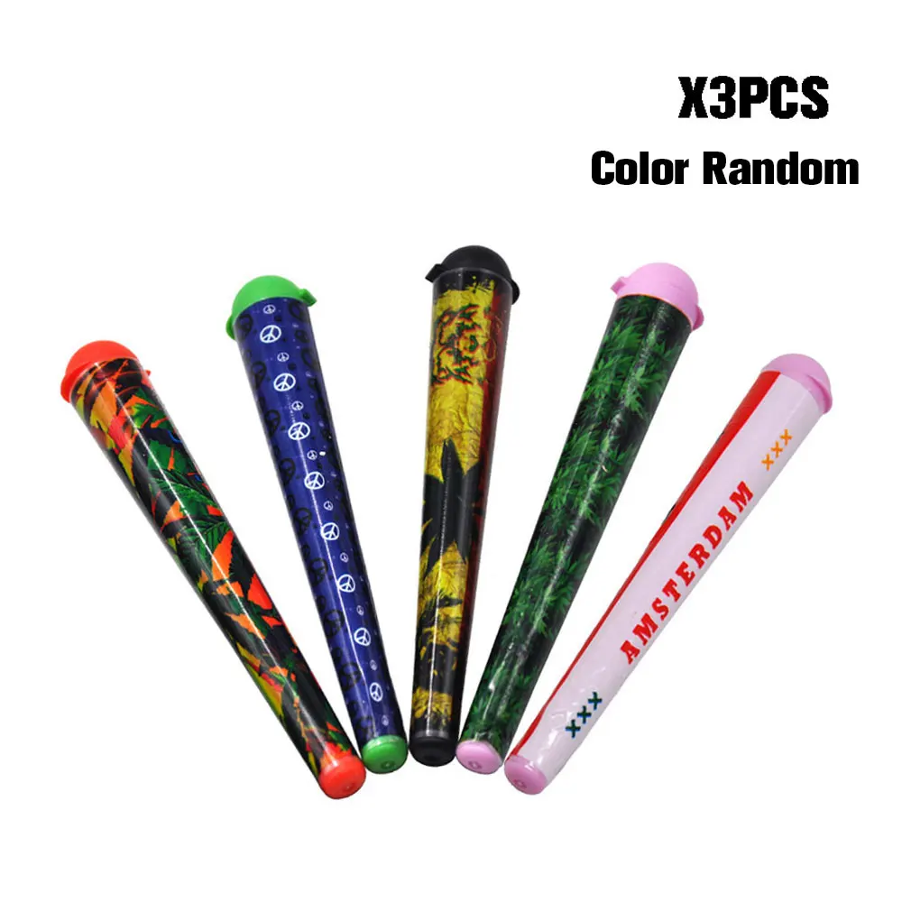 3pcs-mix color COURNOT контейнеры для сигарет doob tubes 120 мм тайник баночный шарнир держатель тупой хранения бумажный держатель для Рожков герметичный водонепроницаемый ящик для таблеток - Цвет: 3pcs-mix color