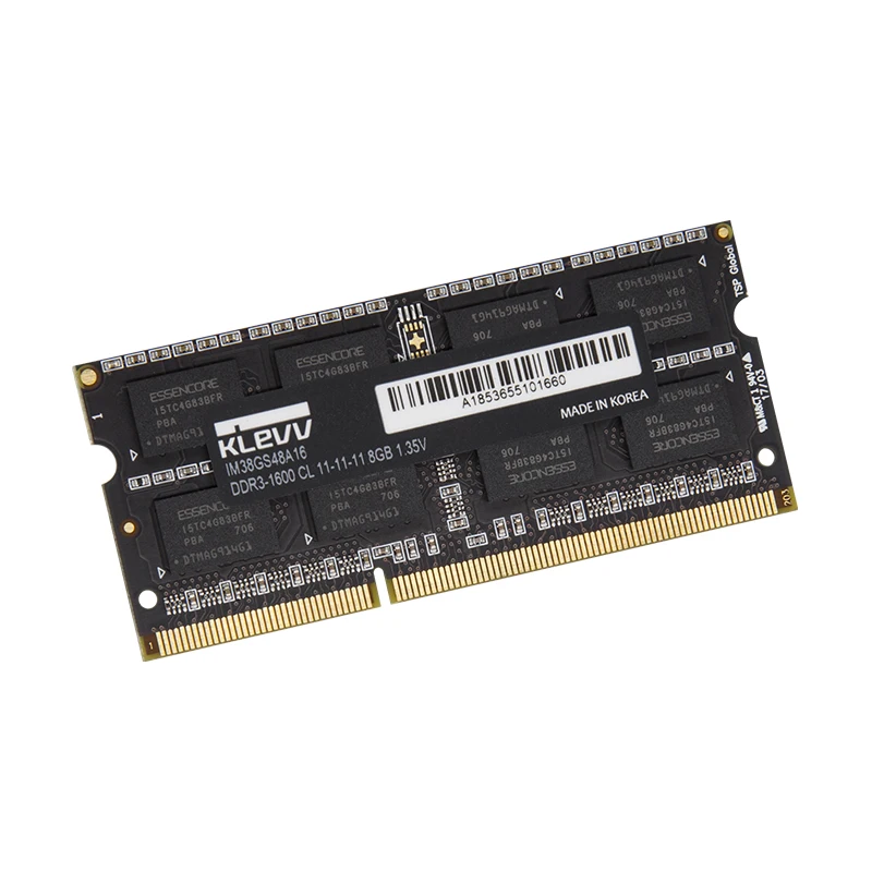 Оперативная память Klevv DDR3 1600 МГц 4 ГБ 8 для ноутбука ПК DIMM intel amd полностью