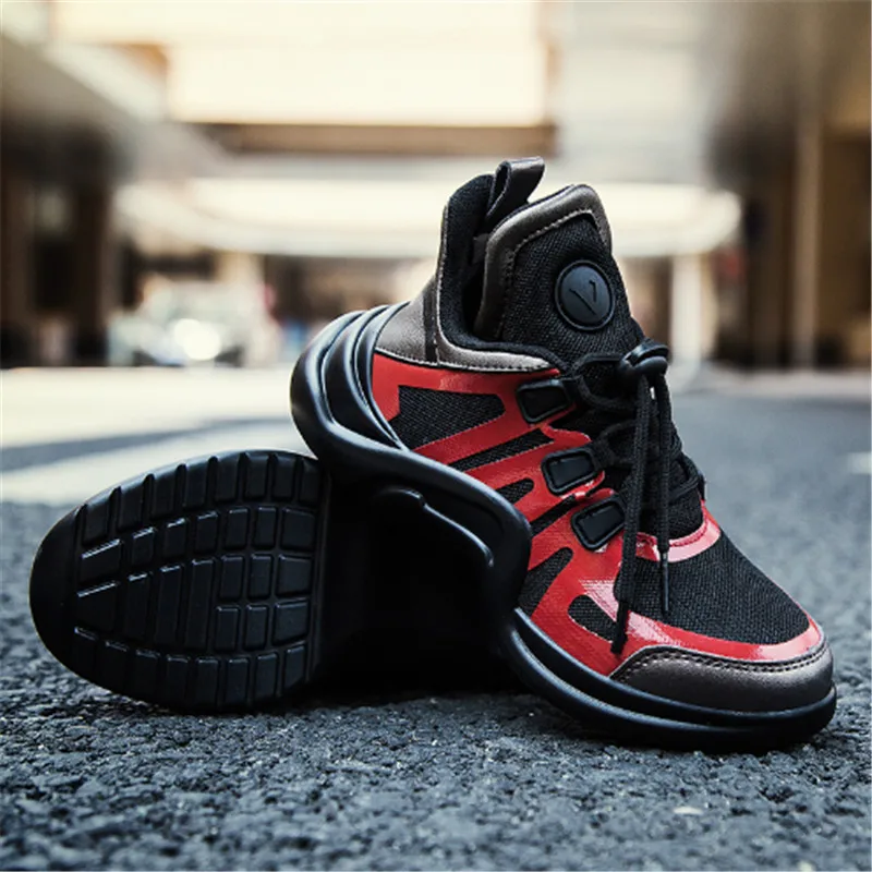 2019 Весенняя детская обувь в полоску для девочек повседневные дышащие кроссовки