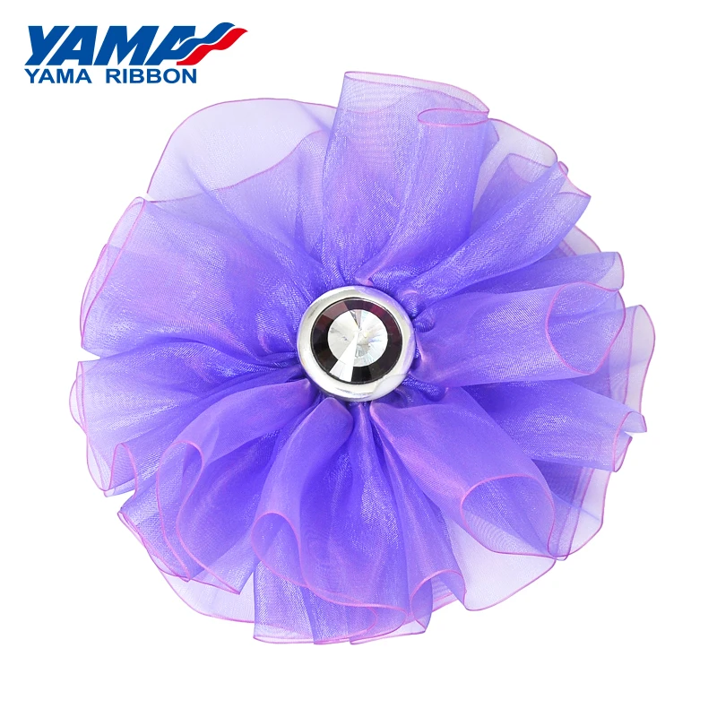 Лента из органзы YAMA, 6 мм, 400 ярдов/рулон, 1/4 дюйма, ручная работа, шелковые ленты