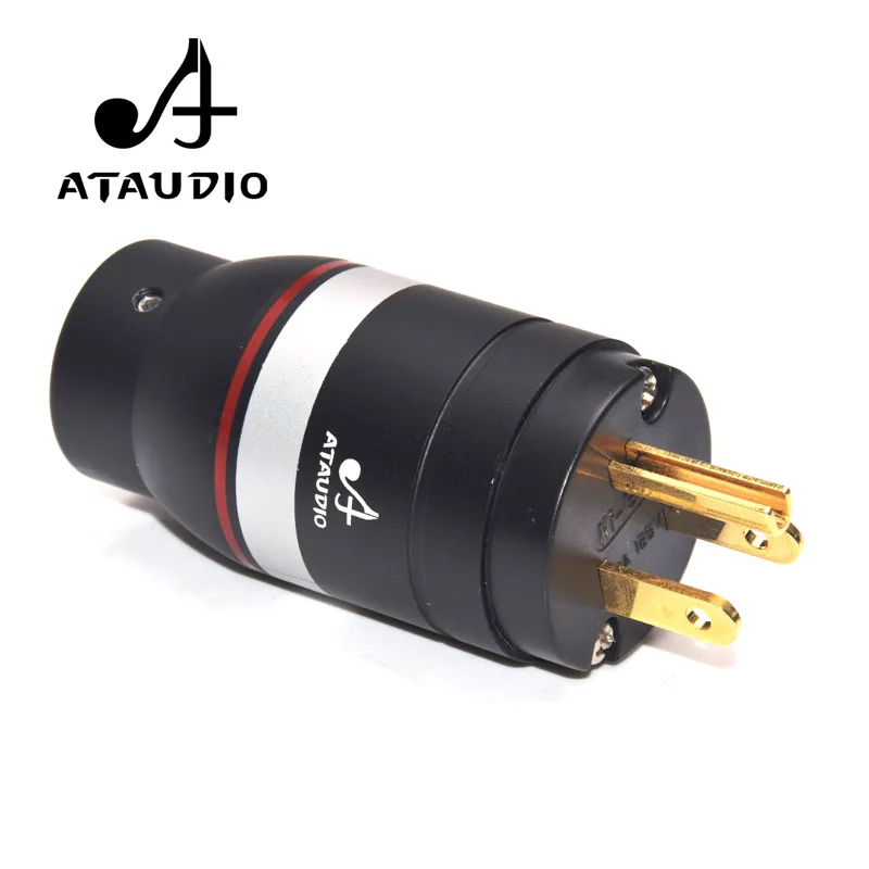 ATAUDIO Hifi Разъем питания высокая производительность позолоченный одна пара США + IEC