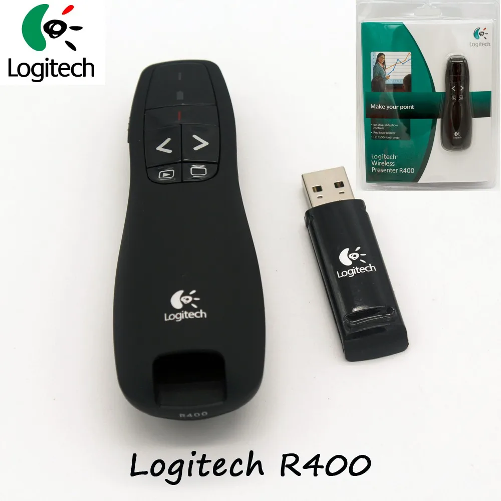 QIYING logitech R400 2 4 ГГц беспроводной пульт дистанционного управления с USB листания