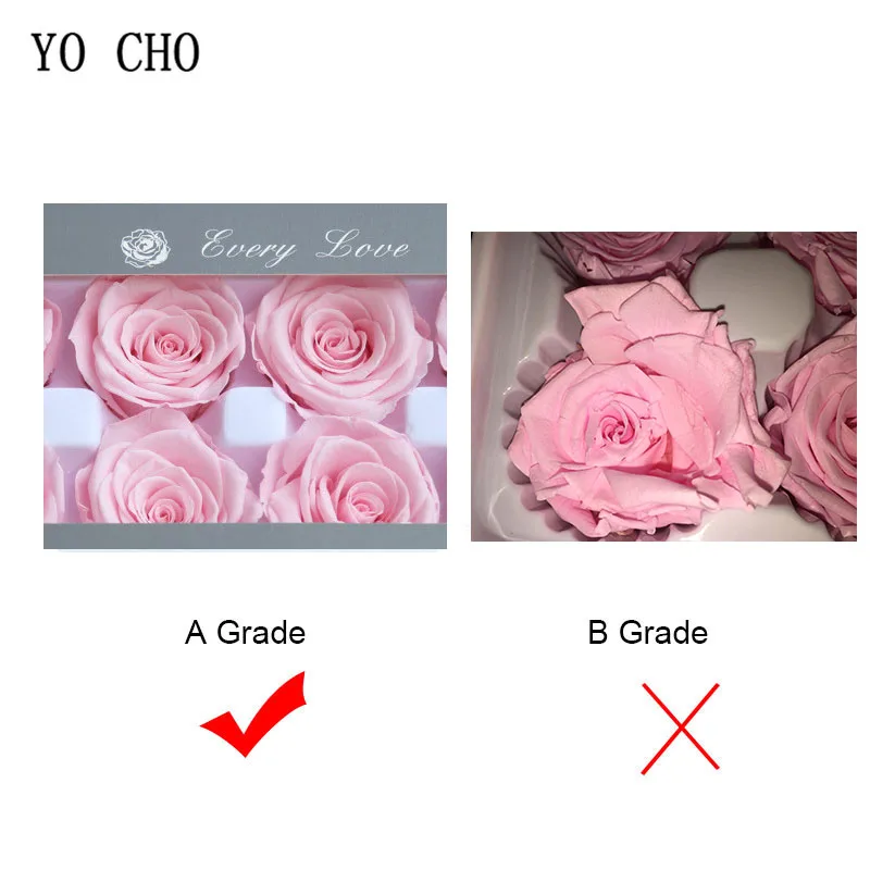 YO CHO 8 шт./кор. вечная роза сохраненные свежие цветы красные розы подарок на день