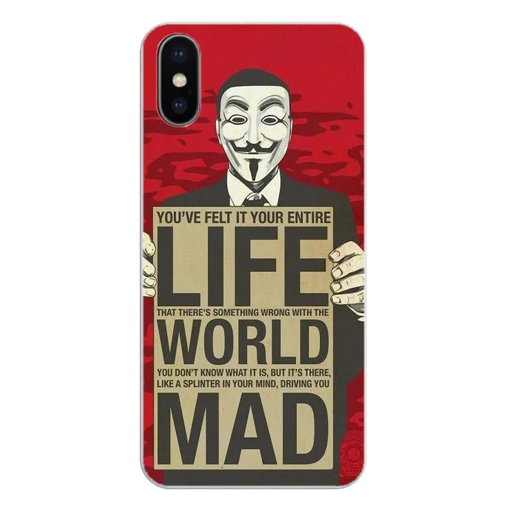 Силиконовый чехол для телефона Guy Fawkes Anonymous Mask V Vendetta Motorola Moto X4 E4 E5 G5 G5S G6 Z Z3 G3 C Play Plus |