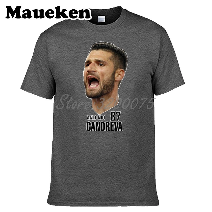 Мужская итальянская футболка 87 Antonio Candreva Head portrait футболки с коротким рукавом