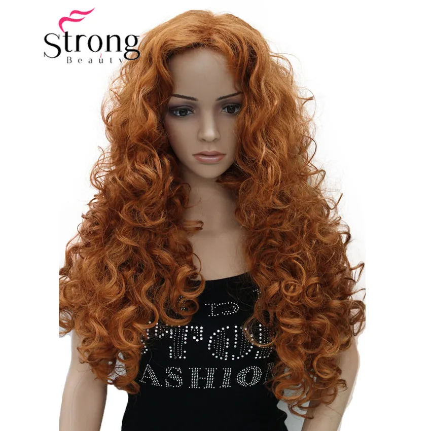 StrongBeauty толстые длинные Слои кудри без части полный синтетический парик женские парики выбор цвета
