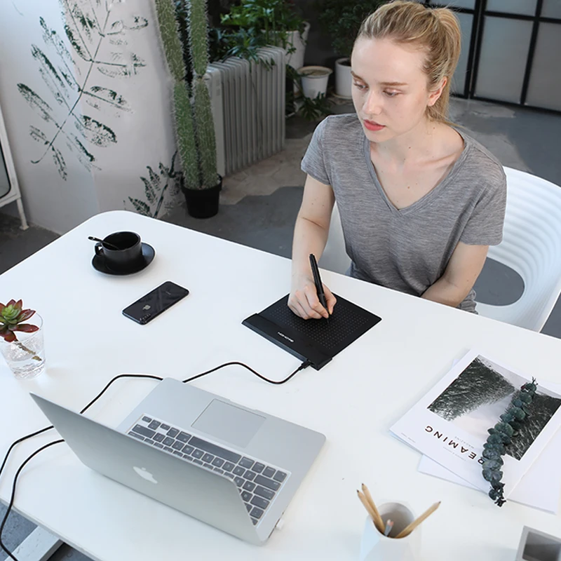 Оригинальный GAOMON S56K 6x5 дюймов Мини USB Графический Цифровой Планшет гибкий блокнот
