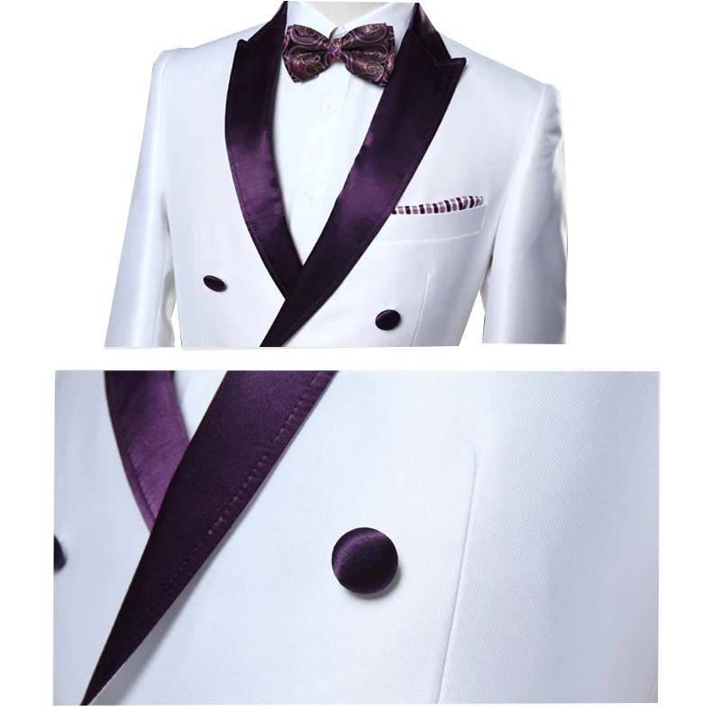 Изготовленный на заказ мужской костюм для жениха облегающий Мужской Шелковый